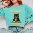 i Have Selective Hearing Cat Coffee Books Retro Comfort Colors Sweatshirt Butter i Have Selective Hearing Cat Coffee Books Retro Comfort Colors Sweatshirt Butter
