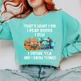 Sewing Reading Books Drinking Tea Sew Sewist Comfort Colors Sweatshirt Butter