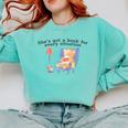 She's Got A Book For Every Situation Comfort Colors Sweatshirt Butter