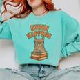 SHHH Happens Librarian Cat Books Library Comfort Colors Sweatshirt Butter SHHH Happens Librarian Cat Books Library Comfort Colors Sweatshirt Butter