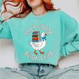 Silly Goose Book Club Reading Lover Comfort Colors Sweatshirt Butter