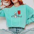 Skeleton Books Read Book Reading Librarian Across America Comfort Colors Sweatshirt Butter