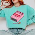 Slow Burn Book Club Comfort Colors Sweatshirt Butter