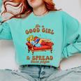 Smut Reader Be A Good Girl & Spread Those Pages Spicy Book Comfort Colors Sweatshirt Butter Smut Reader Be A Good Girl & Spread Those Pages Spicy Book Comfort Colors Sweatshirt Butter