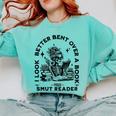 Smut Reader Skeleton Book Lover Dark Humor Art Premium Tri-Blend Comfort Colors Sweatshirt Butter