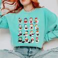 Snowman Reading Book Christmas Cozy Book Lover Bookish Comfort Colors Sweatshirt Butter