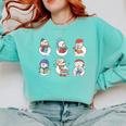 Snowman Reading Book Santa Christmas Bookish Teacher Comfort Colors Sweatshirt Butter Snowman Reading Book Santa Christmas Bookish Teacher Comfort Colors Sweatshirt Butter