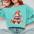Snowman Reading Books Lovers Christmas Librarian Bookworm Comfort Colors Sweatshirt Butter Snowman Reading Books Lovers Christmas Librarian Bookworm Comfort Colors Sweatshirt Butter