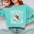 Spooky Book Club Cute Ghost Reading Book Halloween Costume Comfort Colors Sweatshirt Butter Spooky Book Club Cute Ghost Reading Book Halloween Costume Comfort Colors Sweatshirt Butter