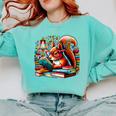 Squirrel Reading a Book Lover Bookworm Comfort Colors Sweatshirt Butter