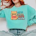Stay Home Read Books Pet My Cat Regret Nothing Cats Book Comfort Colors Sweatshirt Butter