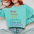 Stop Book Banning Pro Library Comfort Colors Sweatshirt Butter