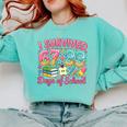 Survived 67 Days Of School Ice Cream Drip Apple Pencil Book Comfort Colors Sweatshirt Butter Survived 67 Days Of School Ice Cream Drip Apple Pencil Book Comfort Colors Sweatshirt Butter