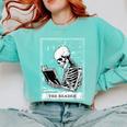 Tarot Card Shirt The Reader Tarot Skeleton Reading Book Comfort Colors Sweatshirt Butter Tarot Card Shirt The Reader Tarot Skeleton Reading Book Comfort Colors Sweatshirt Butter