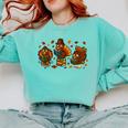 Teacher Fall Thanksgiving Turkey Reading Books Lovers Comfort Colors Sweatshirt Butter Teacher Fall Thanksgiving Turkey Reading Books Lovers Comfort Colors Sweatshirt Butter