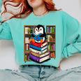 Teacher Librarian Kawaii Penguin Book Lover Penguin Comfort Colors Sweatshirt Butter Teacher Librarian Kawaii Penguin Book Lover Penguin Comfort Colors Sweatshirt Butter