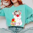 Teacher Pig Cute Farm Animal Book Lover School Student For Men Women Kids Comfort Colors Sweatshirt Butter Teacher Pig Cute Farm Animal Book Lover School Student For Men Women Kids Comfort Colors Sweatshirt Butter