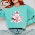 Teacher Valentine's Day All Booked For Valentines Reading Comfort Colors Sweatshirt Butter Teacher Valentine's Day All Booked For Valentines Reading Comfort Colors Sweatshirt Butter