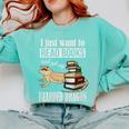Tiny Dinosaur Read Books & Pet My Bearded Dragon Lover Premium Tri-Blend Comfort Colors Sweatshirt Butter
