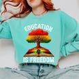 History Education Is Freedom Books Black History Comfort Colors Sweatshirt Butter History Education Is Freedom Books Black History Comfort Colors Sweatshirt Butter