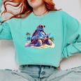 Turtle Wearing Sunglasses Reading A Book On The Beach Summer Comfort Colors Sweatshirt Butter Turtle Wearing Sunglasses Reading A Book On The Beach Summer Comfort Colors Sweatshirt Butter