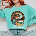 Never Underestimate The Power Of a Girl With a Book Reading Comfort Colors Sweatshirt Butter