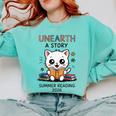 Unearth a Story Cute Kitten Summer Reading 2026 Cat Book Comfort Colors Sweatshirt Butter Unearth a Story Cute Kitten Summer Reading 2026 Cat Book Comfort Colors Sweatshirt Butter