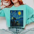Van Gogh Starry Night Fantasy Reader Dragon Reading Book Comfort Colors Sweatshirt Butter Van Gogh Starry Night Fantasy Reader Dragon Reading Book Comfort Colors Sweatshirt Butter
