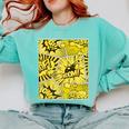 Varsity-Gold Yellow Comic Book University Varsity-Gold Comfort Colors Sweatshirt Butter