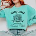 Wallflower Social Club Wildflower Social Club Book Lover Comfort Colors Sweatshirt Butter