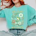 Weird Teachers Build Character Frog Reading Book Librarian Comfort Colors Sweatshirt Butter
