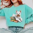 West Highland Terrier Books Dog Breed Westie For Men Women Kids Comfort Colors Sweatshirt Butter West Highland Terrier Books Dog Breed Westie For Men Women Kids Comfort Colors Sweatshirt Butter