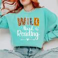 Wild About Reading Book Lover Bookworm Library Day Comfort Colors Sweatshirt Butter