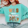 Wild About Reading Book Reader Book Nerd Book Reading Lover Premium Tri-Blend Comfort Colors Sweatshirt Butter