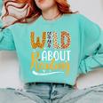 Wild About Reading Lover Bookworm Library Teacher Zoo Animal Comfort Colors Sweatshirt Butter Wild About Reading Lover Bookworm Library Teacher Zoo Animal Comfort Colors Sweatshirt Butter