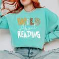 WILD ABOUT READING Reading Books Bookworm Library Day Comfort Colors Sweatshirt Butter WILD ABOUT READING Reading Books Bookworm Library Day Comfort Colors Sweatshirt Butter