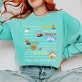 I Will Read Books On a Boat & Everywhere Reading Comfort Colors Sweatshirt Butter I Will Read Books On a Boat & Everywhere Reading Comfort Colors Sweatshirt Butter