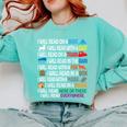 I Will Read Books On A Boat & Everywhere Reading Kids Book Comfort Colors Sweatshirt Butter