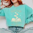 Witchy Book Club Pagan Reader Occult Fiction Coven Ritual Comfort Colors Sweatshirt Butter