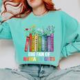 Women Floral Book Big Fan Of Human Rights Liberal Protest Comfort Colors Sweatshirt Butter Women Floral Book Big Fan Of Human Rights Liberal Protest Comfort Colors Sweatshirt Butter