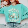 Women's Chai Tea And Books Chai Latte Lover Comfort Colors Sweatshirt Butter