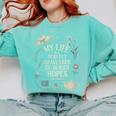 Women's Dramatic Book Lover Quote Comfort Colors Sweatshirt Butter