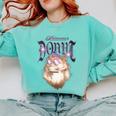 Women's Dungeon Crawler Carl Airbrushed Princess Donut Series Book Comfort Colors Sweatshirt Butter Women's Dungeon Crawler Carl Airbrushed Princess Donut Series Book Comfort Colors Sweatshirt Butter