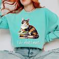 Womens Girls Books I Do What I Want Calico Cat Lover Comfort Colors Sweatshirt Butter Womens Girls Books I Do What I Want Calico Cat Lover Comfort Colors Sweatshirt Butter