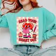 Women's Read Your Heart Out Groovy Bookish Valentine Day Women Girls Comfort Colors Sweatshirt Butter Women's Read Your Heart Out Groovy Bookish Valentine Day Women Girls Comfort Colors Sweatshirt Butter