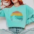 Women's Never Underestimate The Power Of A Girl With Book Reading Comfort Colors Sweatshirt Butter