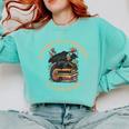 In A World Full Of Bookworms Be A Book Dragon Book Lover Comfort Colors Sweatshirt Butter