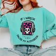 If I Wreck Pause My Audiobook Lover Reader Book-Club Women Comfort Colors Sweatshirt Butter