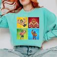 Wrestling Comic Book Wrestler Mexican Lucha Libre Mask Comfort Colors Sweatshirt Butter Wrestling Comic Book Wrestler Mexican Lucha Libre Mask Comfort Colors Sweatshirt Butter