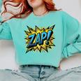 ZAP Comic Book Retro Artwork – Cartoon Collector Comfort Colors Sweatshirt Butter ZAP Comic Book Retro Artwork – Cartoon Collector Comfort Colors Sweatshirt Butter
